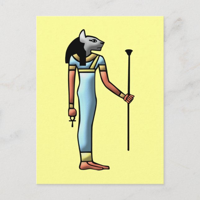 Ägypten Göttin Bastet egypt Göttin Postkarte (Vorderseite)