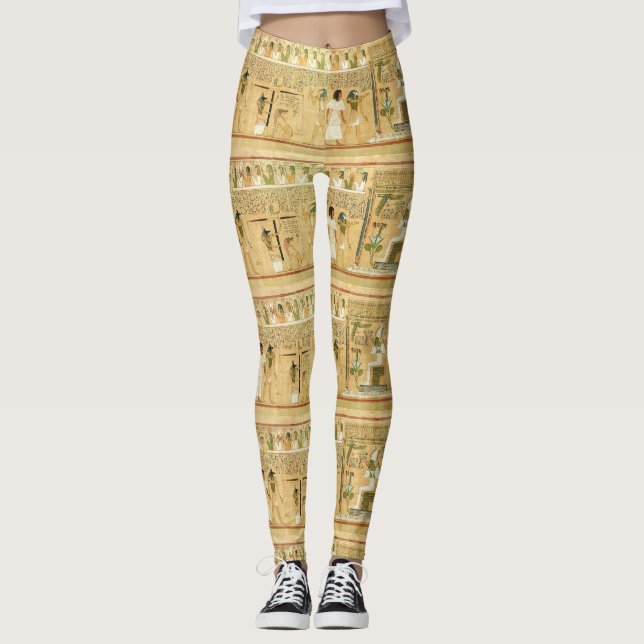 Ägypten-Hieroglyphen Leggings (Vorderseite)