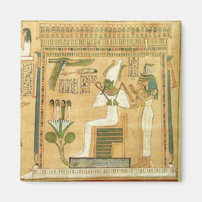 Ägypten-Hieroglyphen-Magnet Magnet (Vorne)