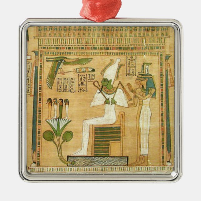 Ägypten-Hieroglyphen-Metal-Ornament Ornament Aus Metall (Vorne)