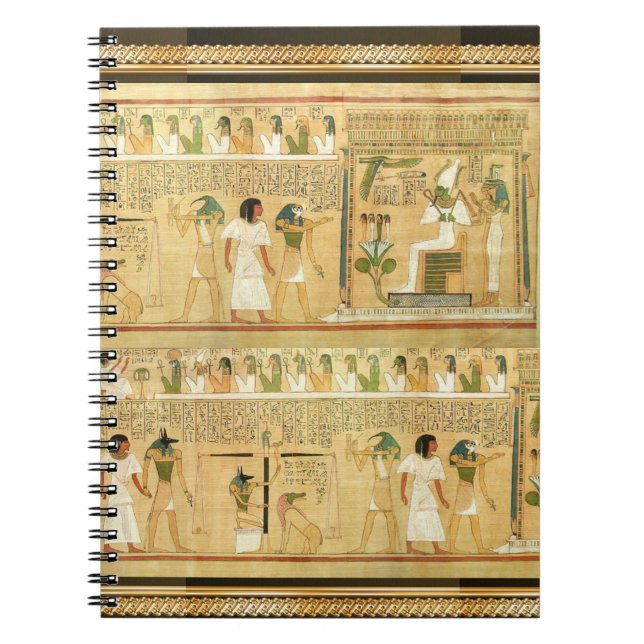 Ägypten-Hieroglyphen-Notebook Notizblock (Vorderseite)