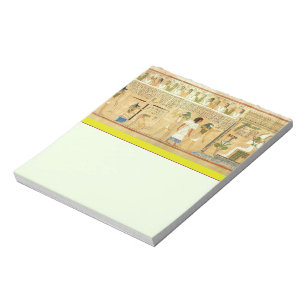 Ägypten Hieroglyphen Notepad Notizblock