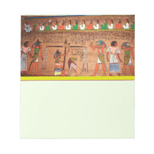 Ägypten Hieroglyphen Notepad Notizblock