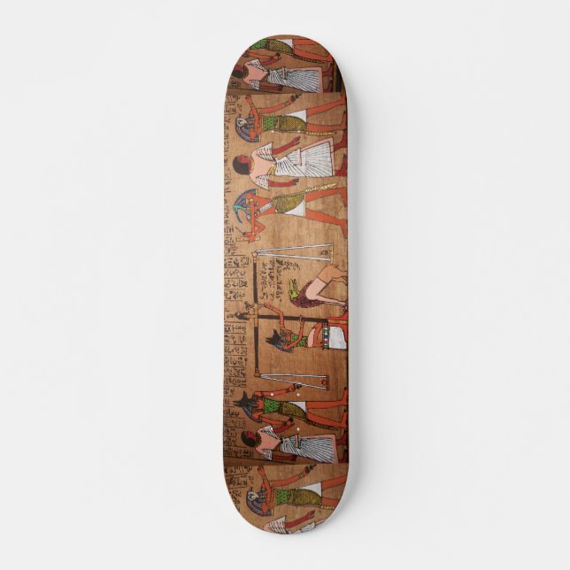 Ägypten-Hieroglyphen-Skateboard Skateboard (Vorne)