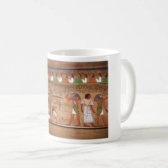 Ägypten-Hieroglyphen-Tasse Kaffeetasse (VorderseiteRechts)