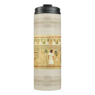 Ägypten-Hieroglyphen Thermal Tumbler Thermosbecher