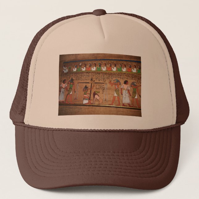 Ägypten-Hieroglyphen-Trucker-Hut Truckerkappe