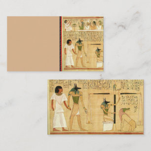 Ägypten-Hieroglyphen-Visitenkarte Visitenkarte