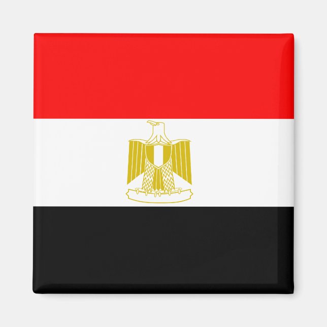 Ägypten Hochwertige Flagge Magnet (Vorne)