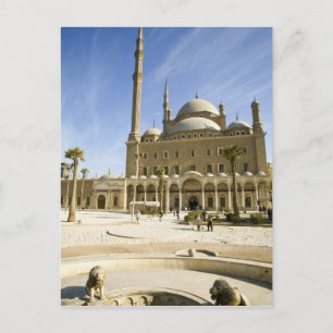 Ägypten, Kairo. Die imposante Mohammed-Ali-Moschee Postkarte