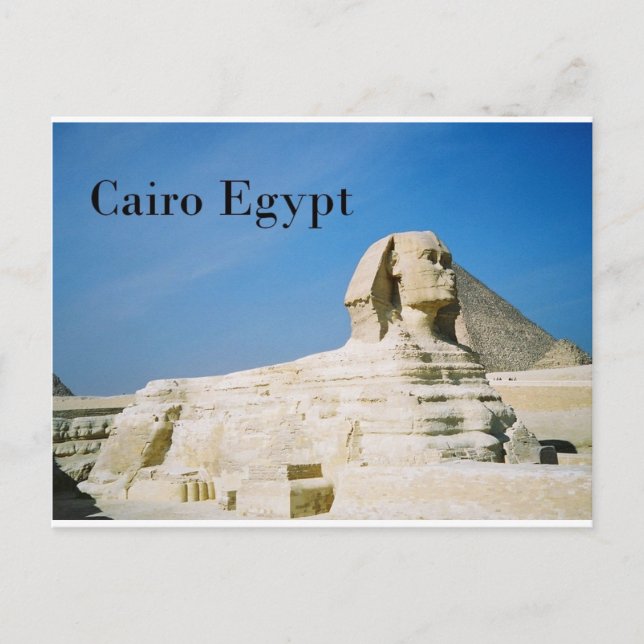 Ägypten Kairo Giza Sphinx-2 (St.K. Postkarte (Vorderseite)