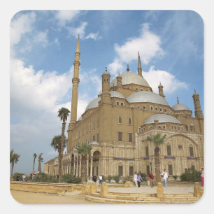 Ägypten, Kairo, Zitadelle, Muhammad-Ali-Moschee 2 Quadratischer Aufkleber