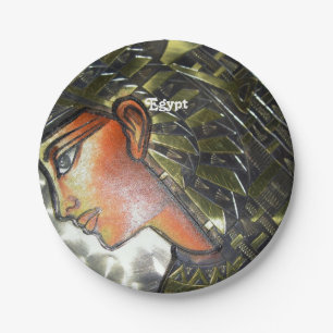 Ägypten-Kunst Pappteller