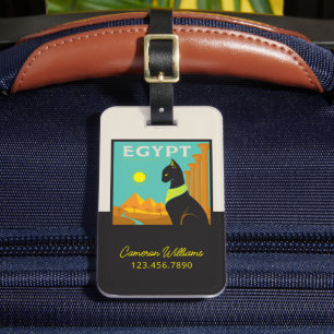 Ägypten Land der Felinischen Royalität Gepäckanhänger