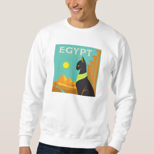 Ägypten | Land der Felinischen Royalität Sweatshirt (Vorderseite)