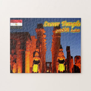 Ägypten - Luxor Tempel bei Nacht - Puzzle