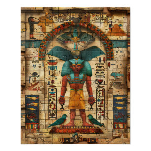Ägypten Pharao Türkis Farbe König Poster