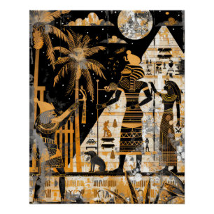 Ägypten Pharaoh King Party Poster