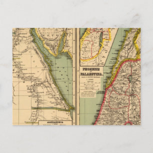 Ägypten, Phoenicia und Palästina Postkarte