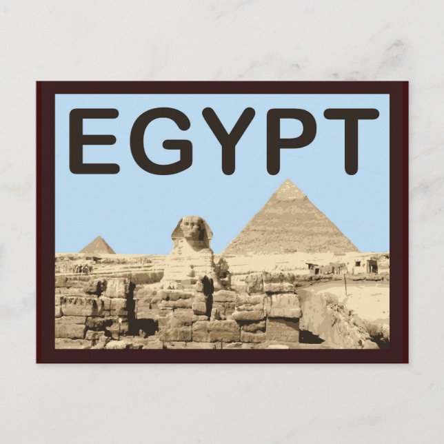 Ägypten Pyramide des Chephren Postkarte (Vorderseite)
