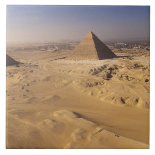 Ägypten, Pyramiden in Gizeh, Ghafre, Khufu, Menkau Fliese