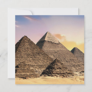 Ägypten Pyramiden Sphinx Khufu Foto Souvenir Wüste Feiertagskarte
