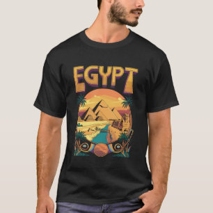 Ägypten Pyramiden und Sphinx Reise Kunst T-Shirt