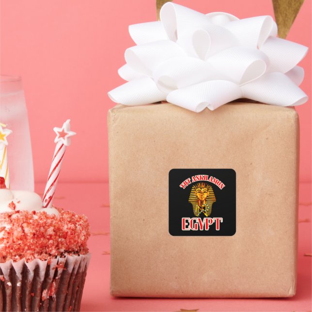 ÄGYPTEN QUADRATISCHER AUFKLEBER (Party)