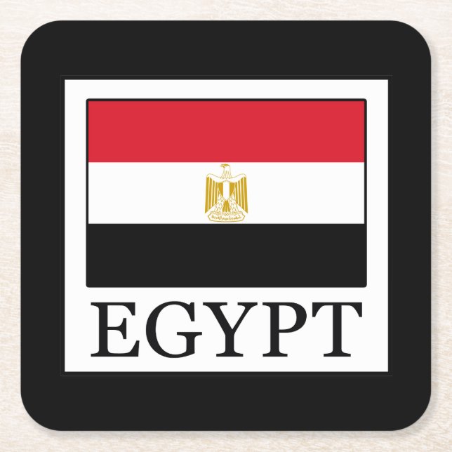 Ägypten Rechteckiger Pappuntersetzer (Vorderseite)