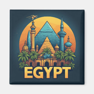 Ägypten-Reise-Geschichte-Andenken für Erinnerungs- Magnet