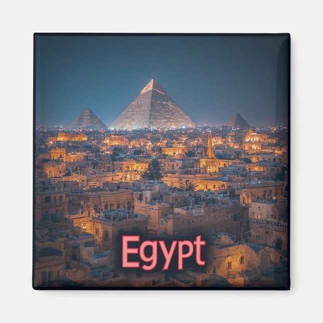Ägypten Reise Kulturerbe Geschenk 🗺️ Magnet (Vorne)