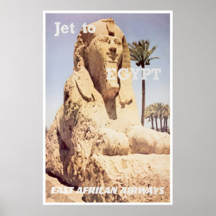 Ägypten Reiseplakat Ägyptische Kunst Sphinx Druck Poster