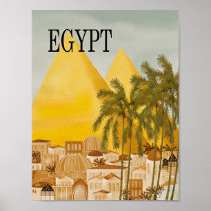 Ägypten Reiseplakat Poster