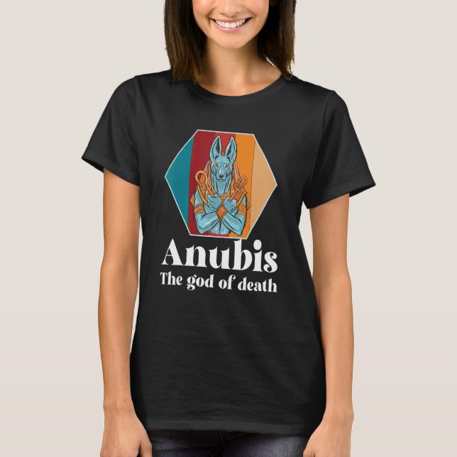 Ägypten Retro Anubis Ägyptologie Gott des Toten Ph T-Shirt (Vorderseite)