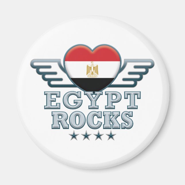 Ägypten Rocks v2 Magnet (Vorne)