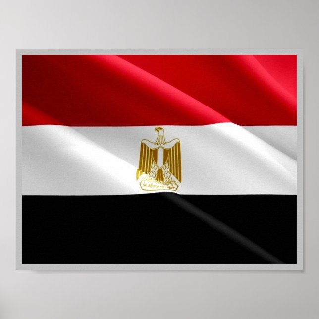 Ägypten - Rotes Meer - Flag Wave - Poster (Vorne)