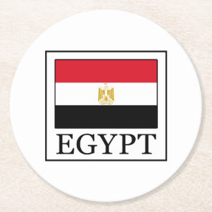 Ägypten Runder Pappuntersetzer