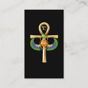 Ägypten Scarab Artifact Ankh Horus Eye Visitenkarte
