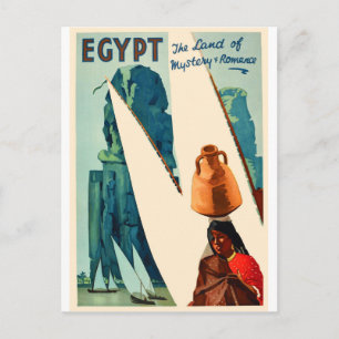 Ägypten, Segeln auf dem Nagelfluss Postkarte