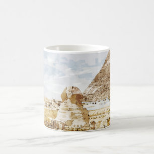Ägypten Sphinx Gizeh Pyramids Reisen Kunstferien Kaffeetasse
