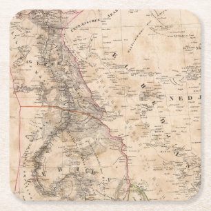 Ägypten, Sudan, Afrika 2 Rechteckiger Pappuntersetzer