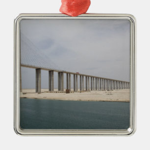 Ägypten, Suez Canal. Friedensbrücke aka Peace Silbernes Ornament
