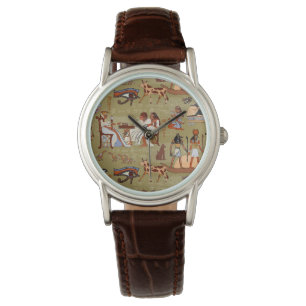 Ägypten Symbolmuster Armbanduhr