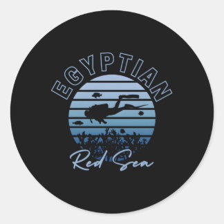 Ägypten Tauchen im Roten Meer Runder Aufkleber