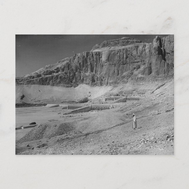 Ägypten. Tempel von Deir El Bahre um 1936 Postkarte (Vorderseite)