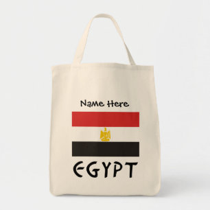 Ägypten und Ägyptische Flagge Personalisiert Tragetasche