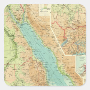Ägypten und der Nil Quadratischer Aufkleber