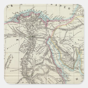 Ägypten und Saudi-Arabien Quadratischer Aufkleber