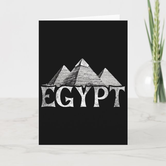 Ägypten Urlaub Reise Pyramiden Karte (Vorderseite)