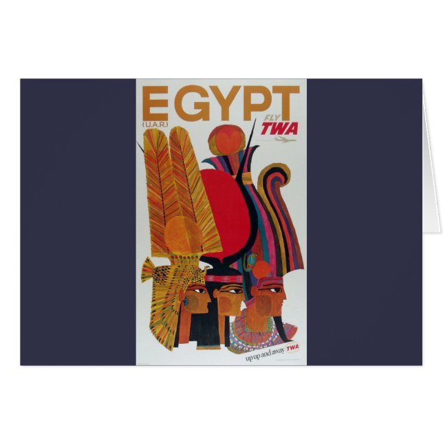 Ägypten Vintage Luftreise Alte Kultur Tourismus (Vorderseite (Horizontal))